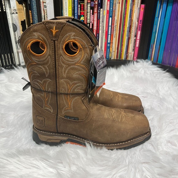 DAN POST STORMS EYE COMPOSITE TOE BOOTS SIZE 9 M - Picture 2 of 11